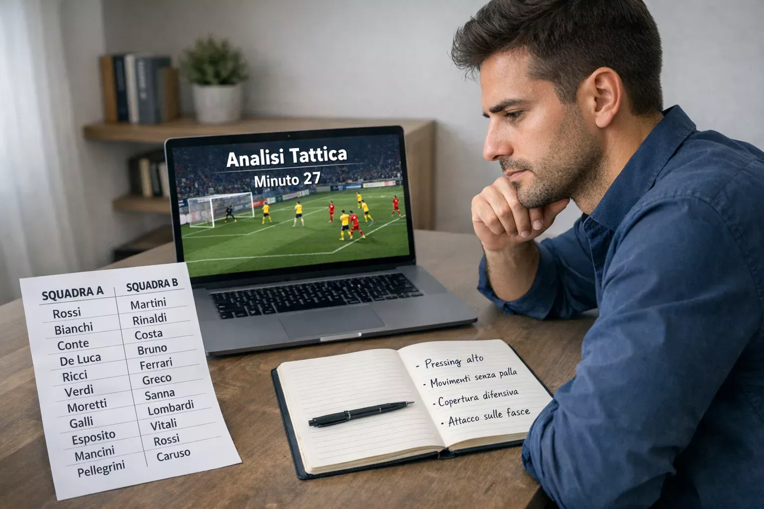 Analisi partita di calcio per scommettere