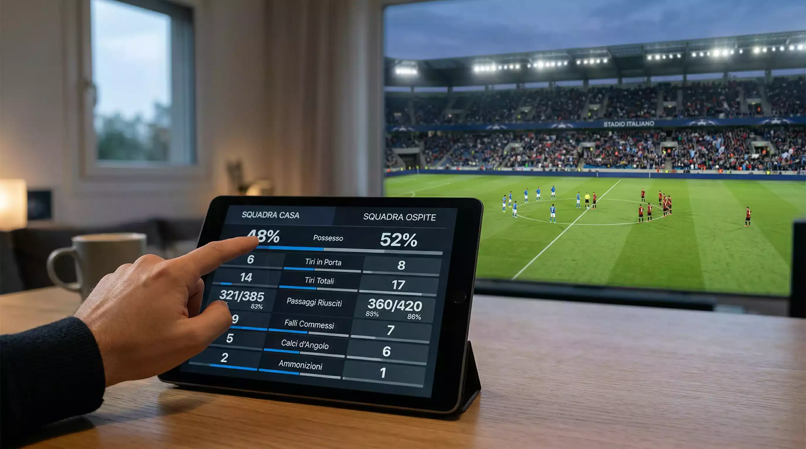 Analisi pre-partita calcio con statistiche e xG